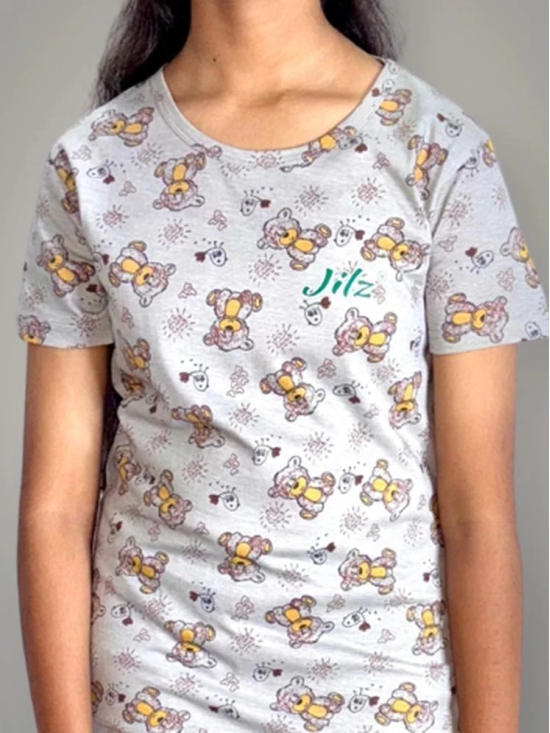 JILZ Pack of 2 Girls Cotton Top & Pyjama Set ( Multicolor ) - None