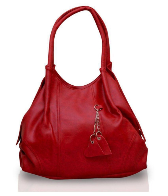 Fostelo -   Red PU Shoulder Bag - Red