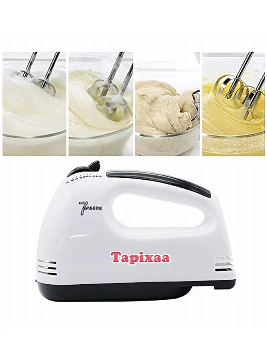 Tapixaa 7 Speed Kitchen Electric beater/ hand mixer/ Egg whisker ( Pack Of 1 ) - White