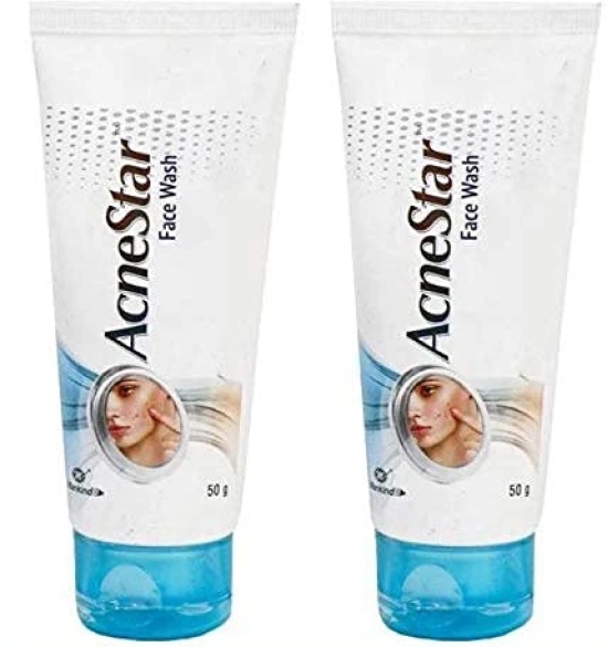 Mankind Acnestar Unisex Face Wash - (50 Gr 2 Pc)