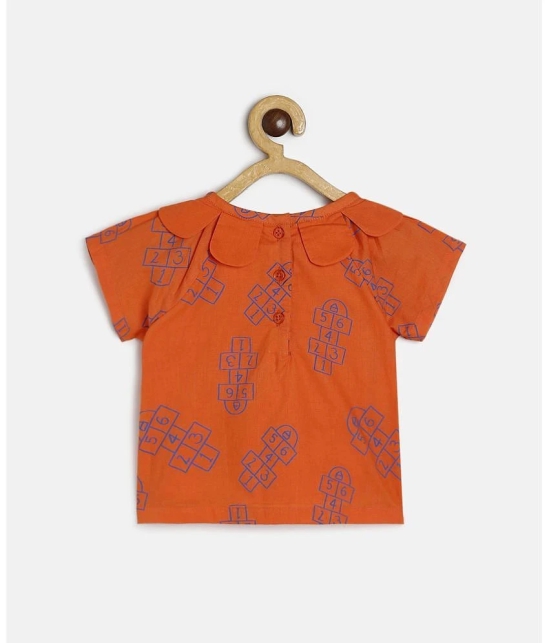 MINI KLUB - Orange Baby Girl Top ( Pack of 1 ) - None