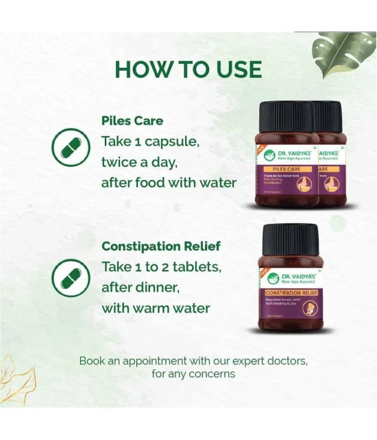 Dr. Vaidyas Piles Relief Pack (Piles Care and Constipation Relief)