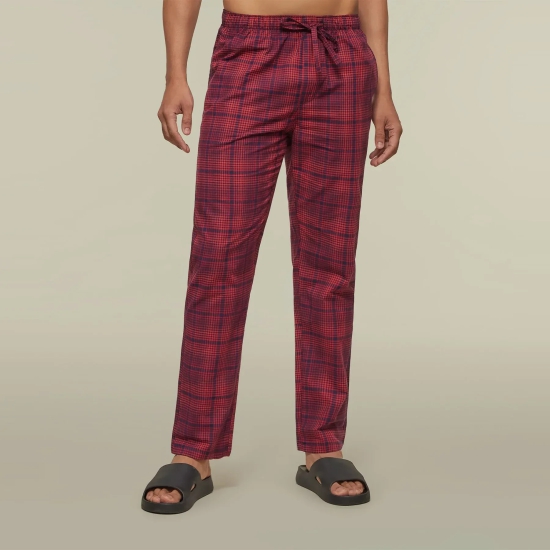 Checkmate Combed Cotton Pyjamas Brit Red XL