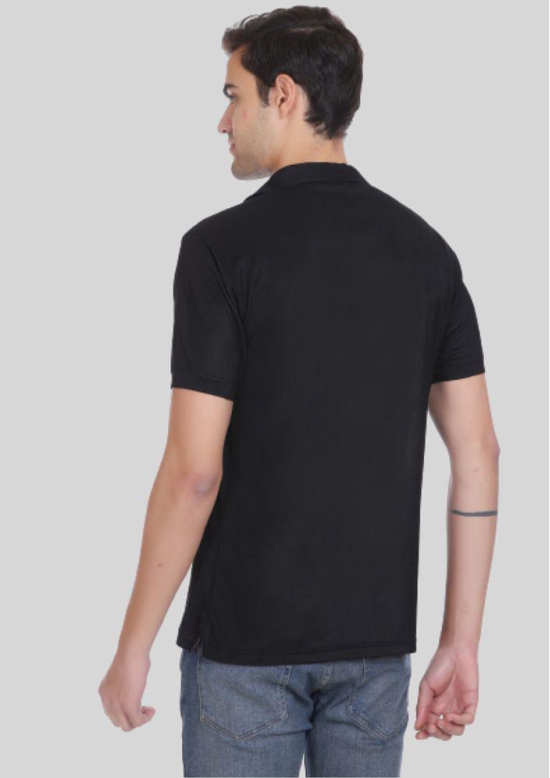 LEEBONEE - Black Cotton Blend Regular Fit Men's Polo T Shirt ( Pack of 1 ) - None