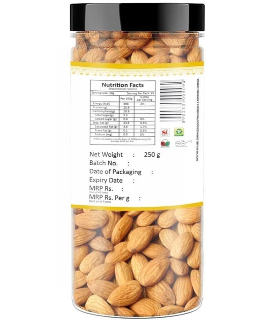 YUM YUM California Roasted Lightly Salted Almond 250g Almonds (250 g)