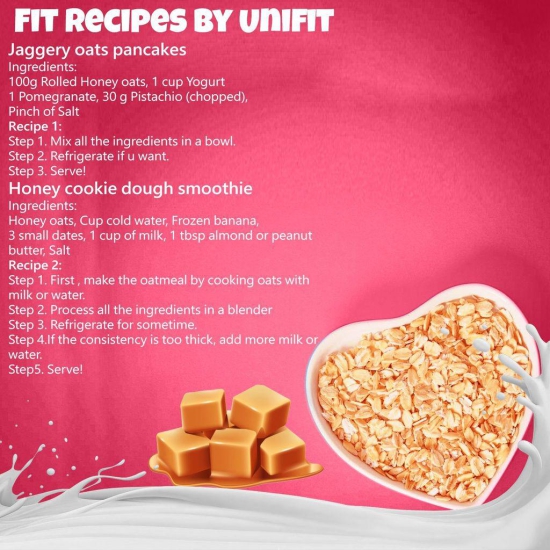 UNIFIT Jaggery Rolled Oats 1kg