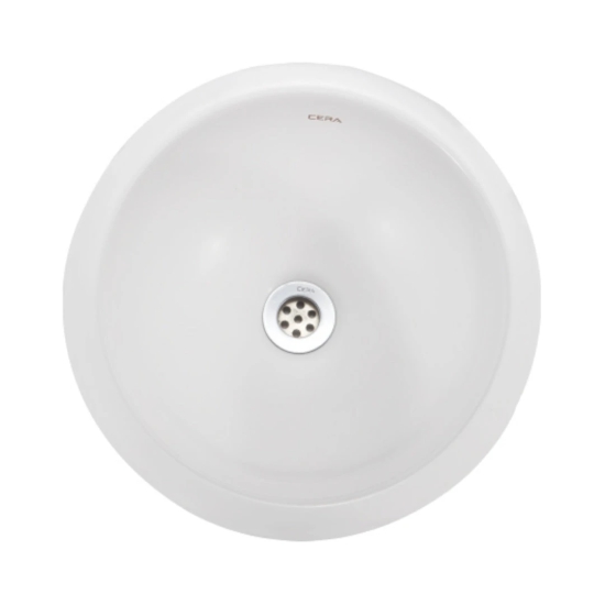 Cera Counter Top Circle Shaped White Wash Basin Circle S2030113