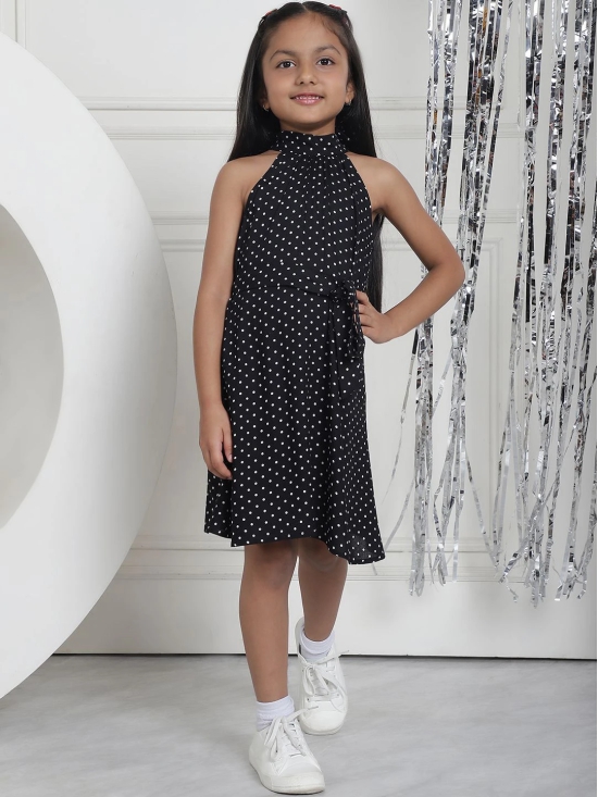 MINI & MING Girls Polka Dot Printed A-Line Dress