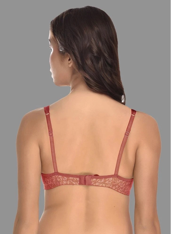 Madam - Red Cotton Blend Lightly Padded Womens Everyday Bra ( Pack of 1 ) - None