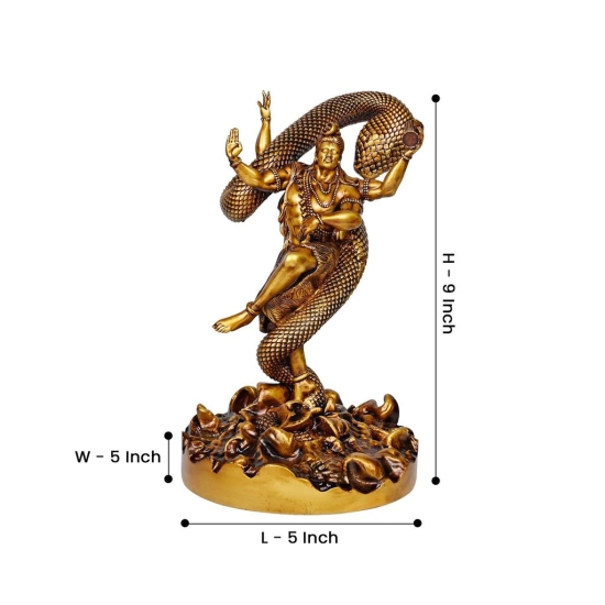 Artarium Mystical Shiva | Home Decor Item | 3D Printed ABS Material | Lord Shiva Idol | Dancing Shiva Murti | Lord Shiva Idol for Home Decor | 9 Inches | 1 Piece