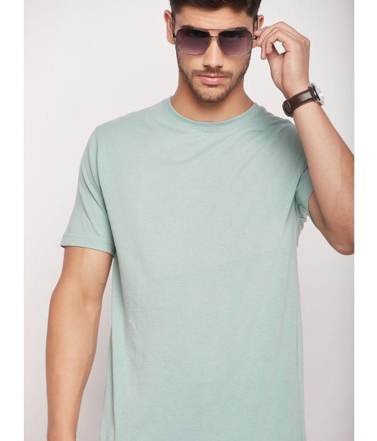 UNIBERRY - Sea Green Cotton Blend Regular Fit Mens T-Shirt ( Pack of 3 ) - None