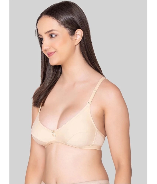 Bodycare Beige Cotton Blend Lightly Padded Womens Everyday Bra ( Pack of 1 ) - None