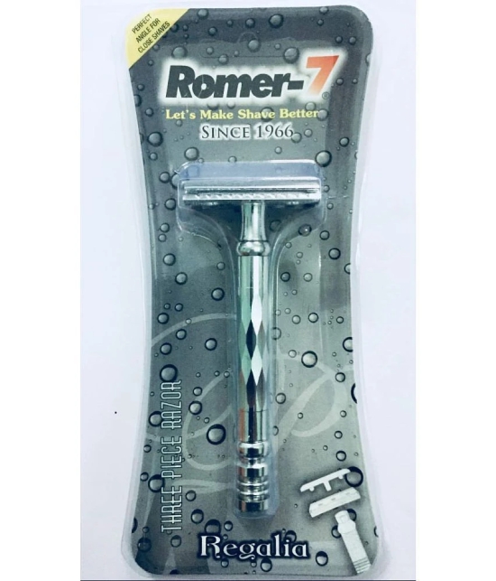 Romer-7 Romer-7 Regalia Double Edge Safety razor + SS Blade Manual Razor 1 Blade 1