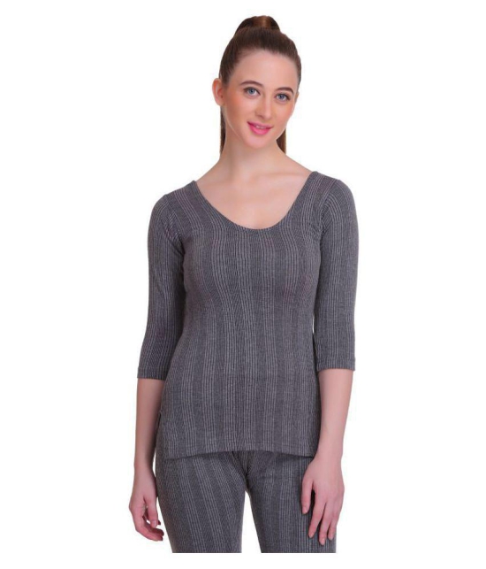 TT Cotton Blend Topwear - Grey - XL