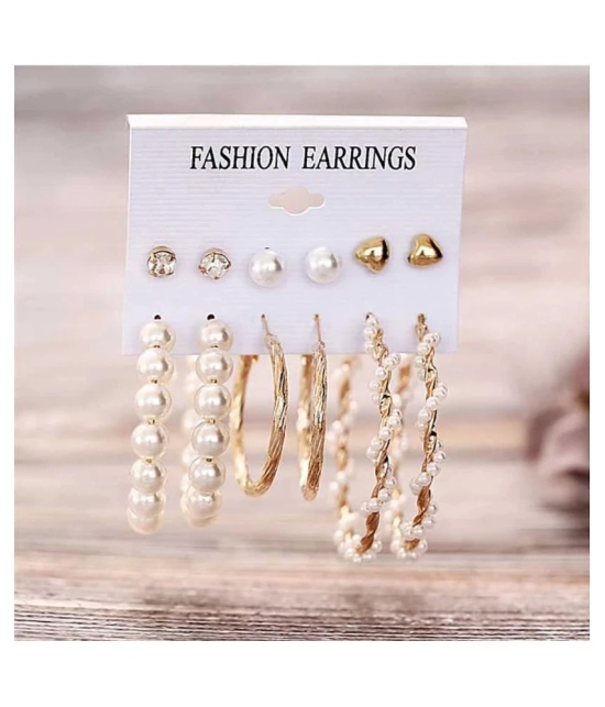 YouBella Girls/Womens Gold Plated Earrings Jewellery Combo (Style 3) - Golden