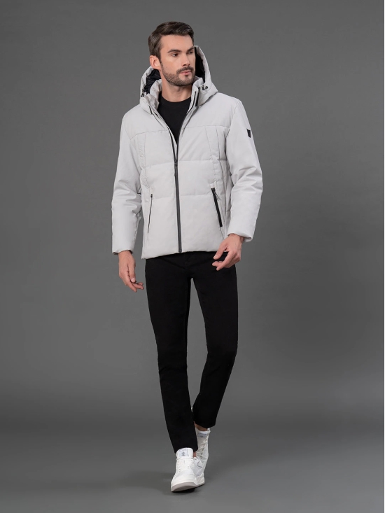 RedTape Hooded Jacket for Men | Padded & Detachable Hood | Enhanced Comfort