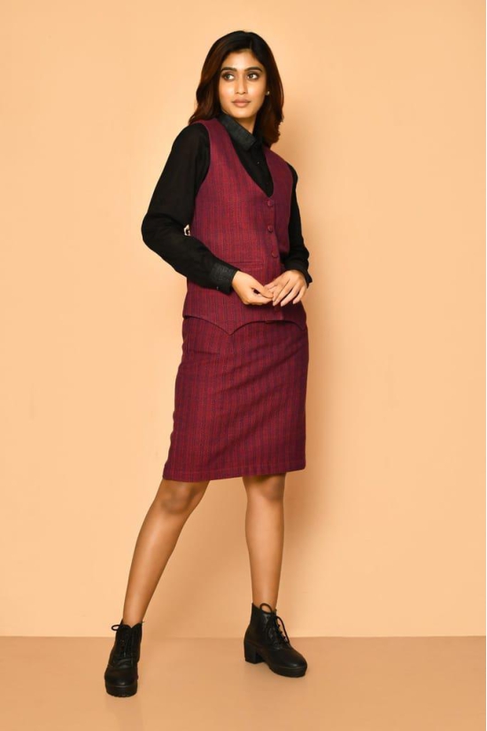 Celina women's handloom cotton skirt co-ord set
