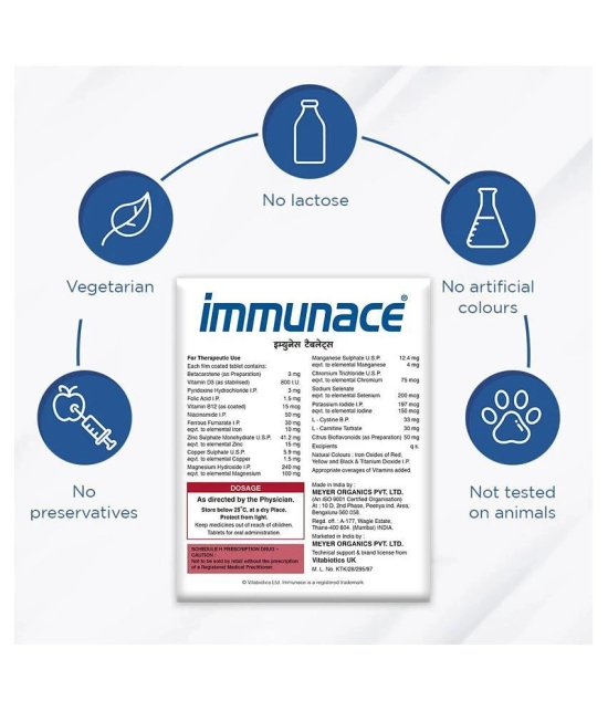 Vitabiotics Immunace Multivitamins 30 no.s Vitamins Tablets