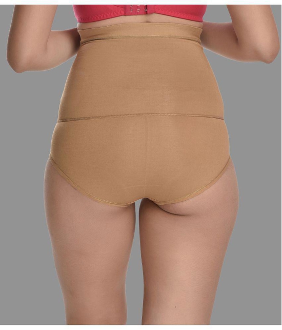 Madam - Beige Spandex Womens Shaper Brief ( Pack of 1 ) - None