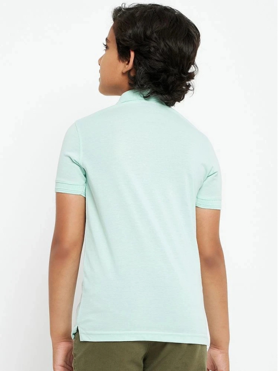 UNIBERRY - Mint Green Cotton Blend Boys Polo T-Shirt ( Pack of 1 ) - None