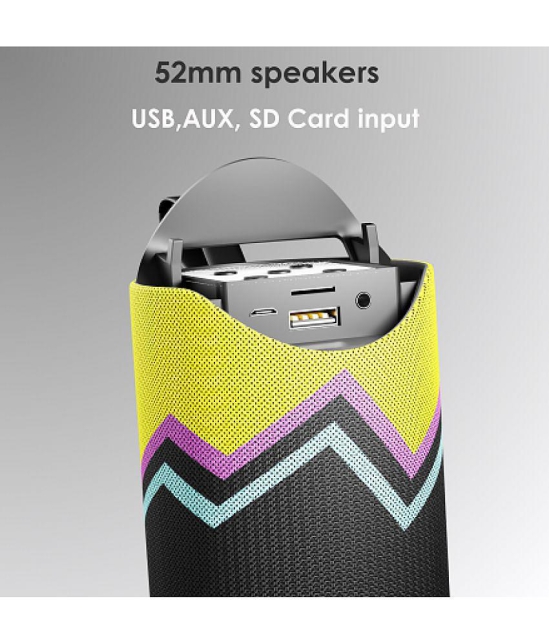 CYOMI CY-311_Black 10 W Bluetooth Speaker Bluetooth V 5.1 with SD card Slot,USB Playback Time 8 hrs Black - Black