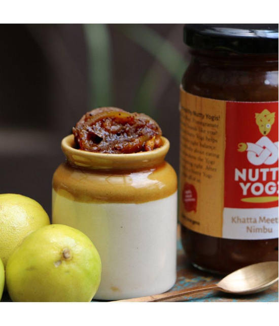 Nutty Yogi Khatta Meetha Nimbu Pickle 200 g