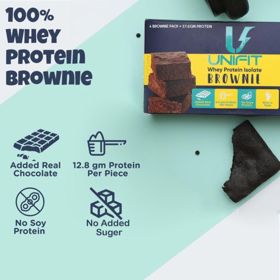 UNIFIT Chocolate Brownie Pack of 4