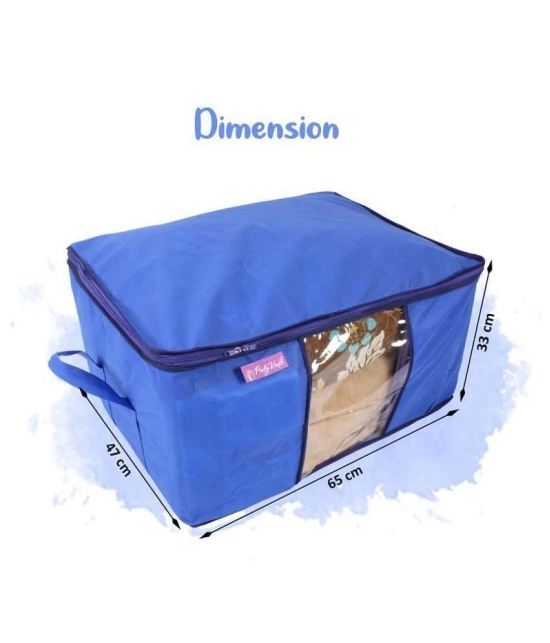 Prettykrafts Underbed Storage Bag, Storage Organizer, Blanket Cover with Side Handles (Set of 2 pcs)