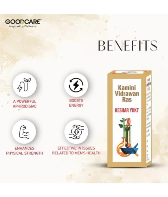 Goodcare-Kamini Vidrawan Ras Keshar Yukta Tablet -Boosts Strength, Stamina,Vigor & Vitality- 5 Gms