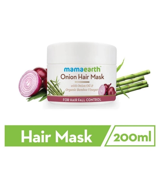 Mamaearths Onion Hair Mask For Dry & Frizzy Hair, Controls Hairfall and Boosts Hair Growth, With Onion & Organic Bamboo Vinegar\n200ml and Ubtan Natural Face Wash for Dry Skin with Turmeric 