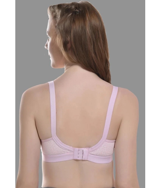 Madam - Pink Cotton Blend Non Padded Womens Minimizer Bra ( Pack of 1 ) - None