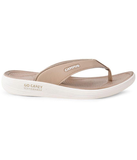 Campus - Beige Women''s Massage Flip Flop - None