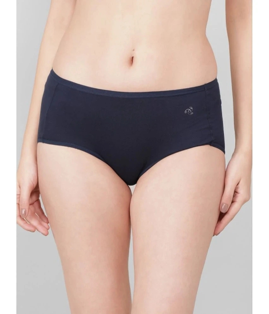 Jockey 1809 Women Full Coverage Micro Modal Elastane High Waist Full Brief - Classic Navy - None