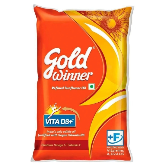 Gold Winner Refined Sunflower Oil, 1 L