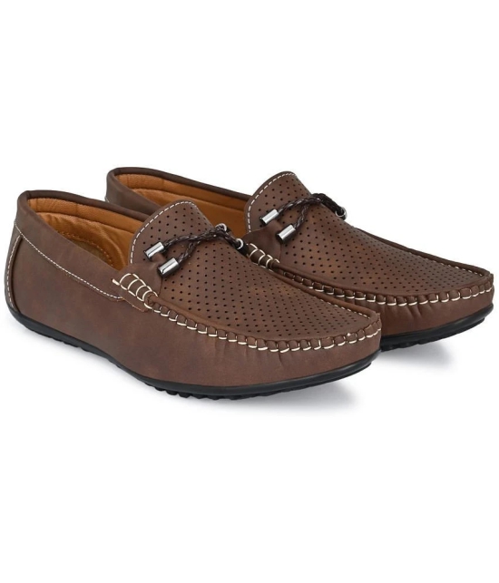 Leeport Brown Mens Slip on - 6