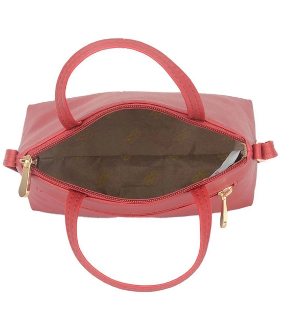 Baggit Red Faux Leather Sling Bag - Red