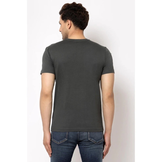 RedTape Space Grey Graphic Print Pure Cotton Men's T-Shirt