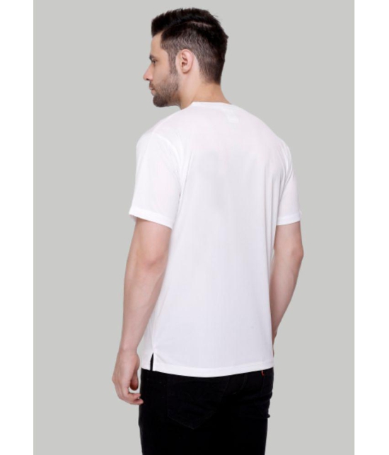 LEEBONEE - White Polyester Regular Fit Men's T-Shirt ( Pack of 1 ) - None