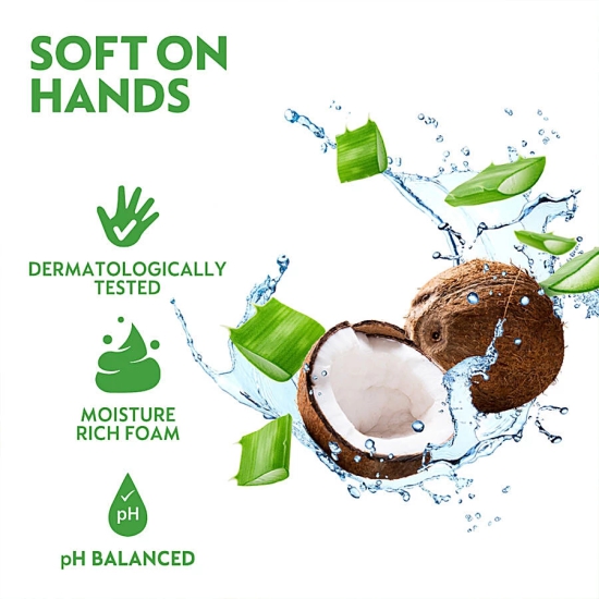 Dettol Foaming Handwash - 10X Better Germ Protection, Aloe Coconut, 200 Ml Refill