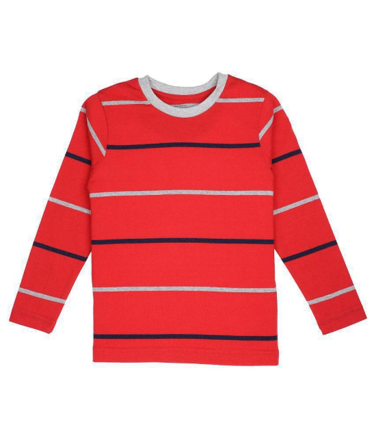 Proteens Boys Red Printed Round Neck T-Shirts - None