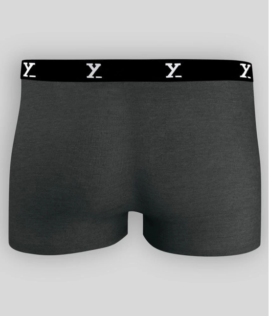 XYXX Pack of 2 Modal Mens Trunks ( Grey Melange ) - XXL