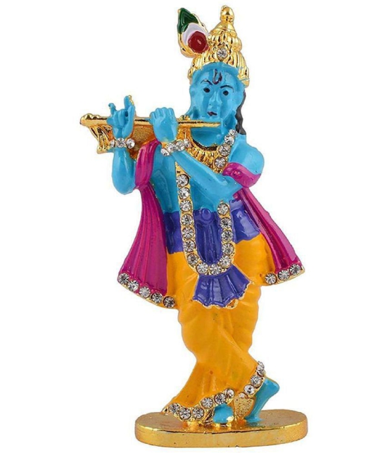 PAYSTORE - Alloy Lord Krishna God Idol ( 9 cm )