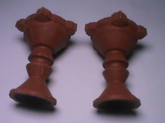 3D Printed Miniature Clay Flower Pots