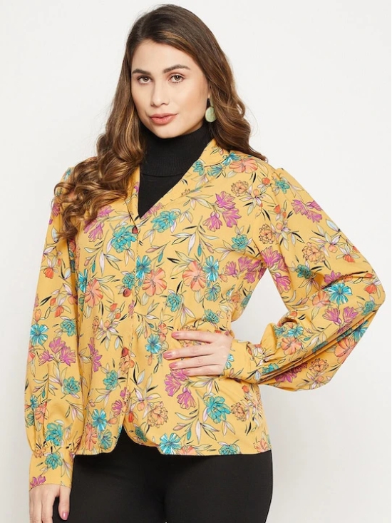 Long Sleeves Relaxed Floral Printed Casual Shirt