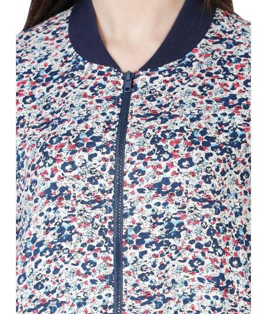 NUEVOSDAMAS Polyester Blend Multi Color Bomber Jackets Single - S