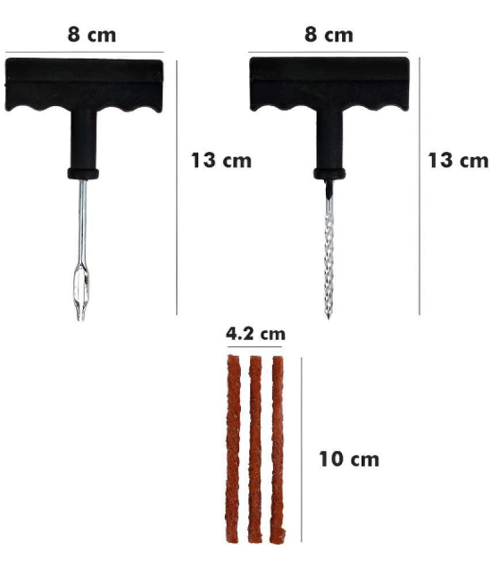 HOMETALES Tubeless Tyre Puncture Repair Kit Less than 5 Strips