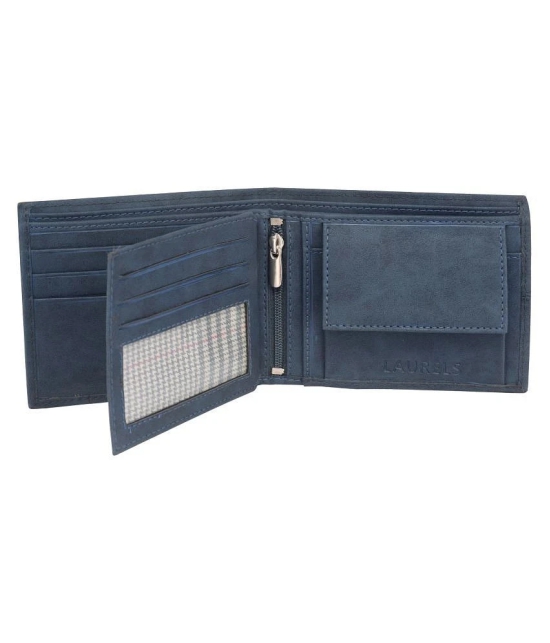 Laurels PU Blue Casual Regular Wallet