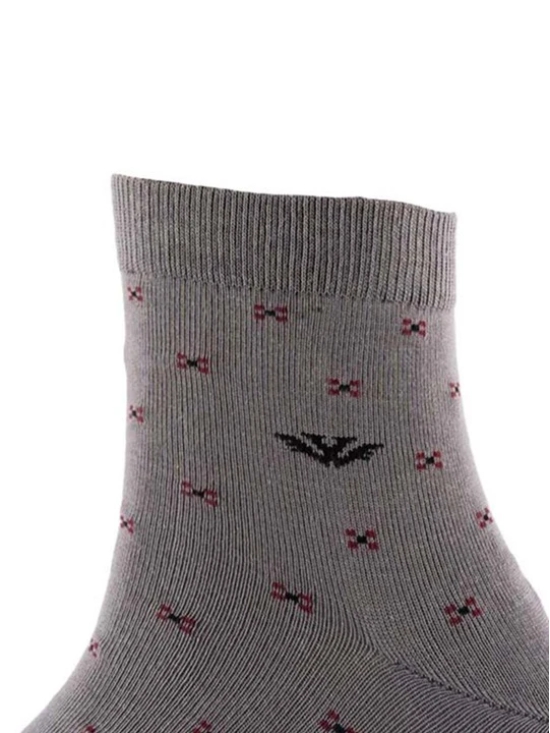 Men Pack Of 2 Patterned Cotton Ankle Length Socks