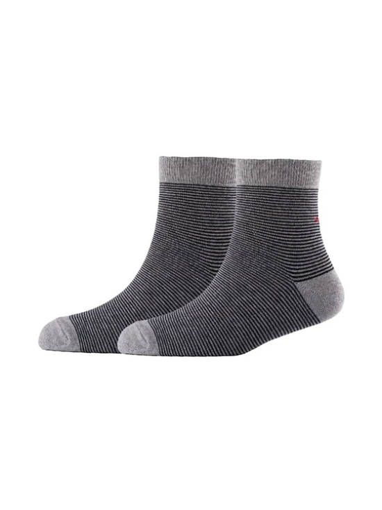 Men Pack Of 2 Striped Cotton Ankle Length Socks