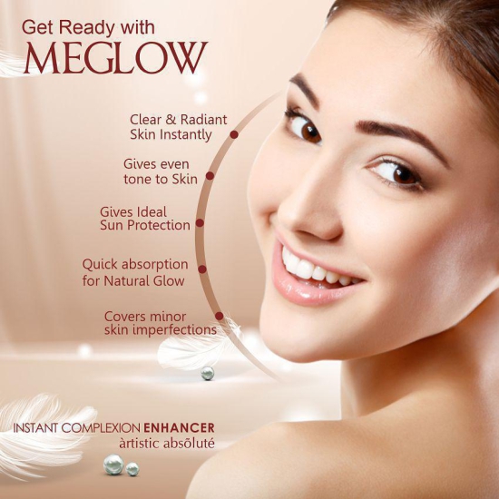 Meglow BB+ beautifying cream with spf15 , 30g Pack of 1